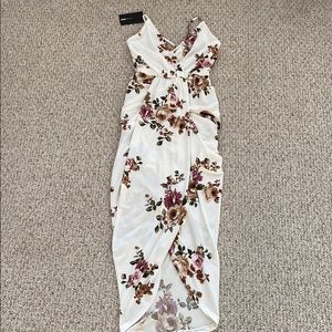 White floral dress